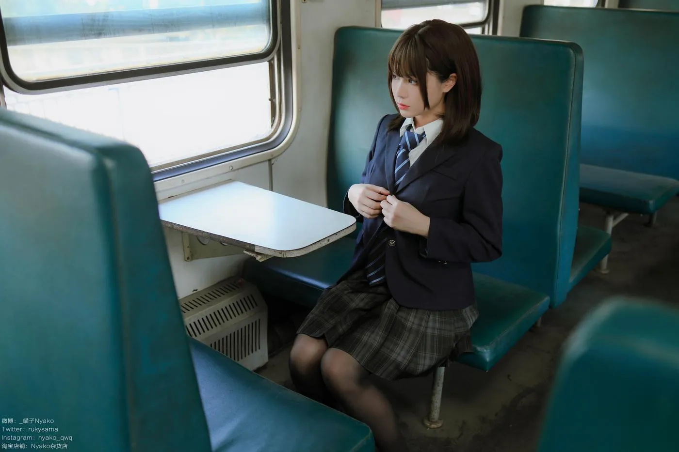 Nyako喵子 – NO.37 痴·女子校生2 火车jk [80P]插图6